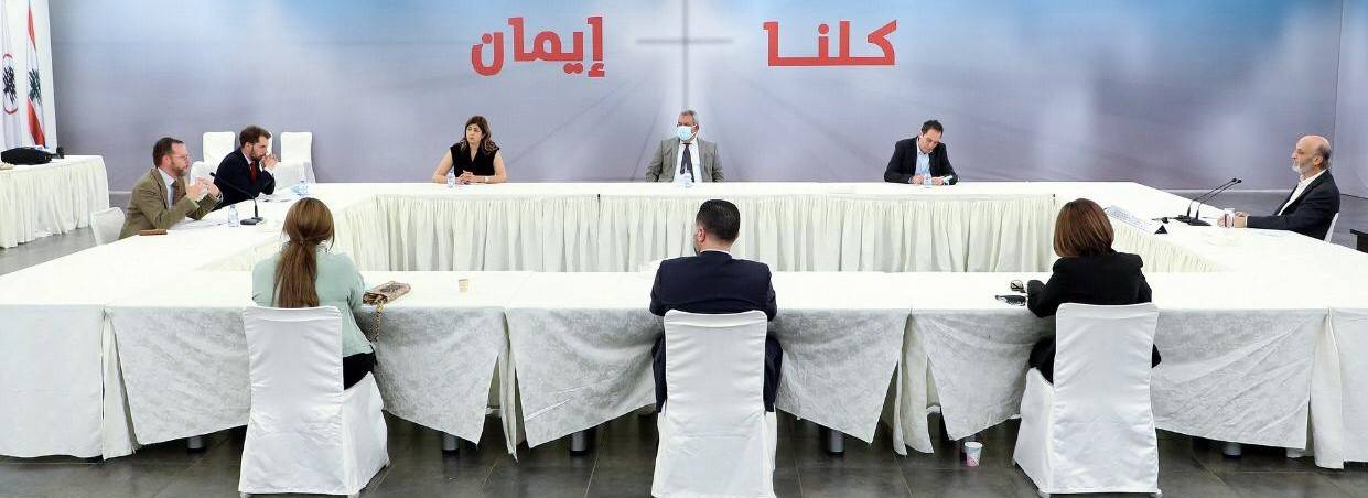 جعجع التقى وفداً من جمعية إغاثة مسيحيي الشرق