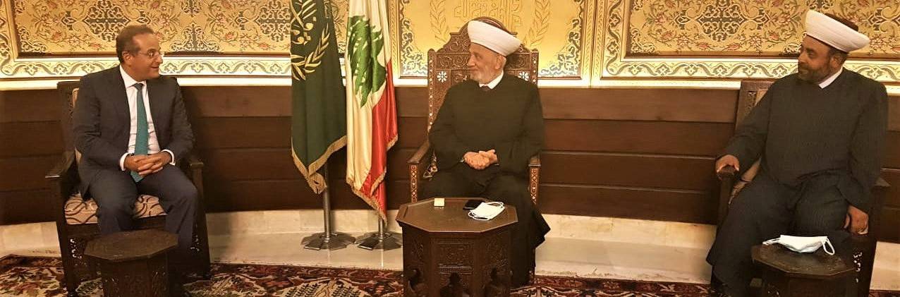 المفتي دريان عرض مع زواره الاوضاع العامة