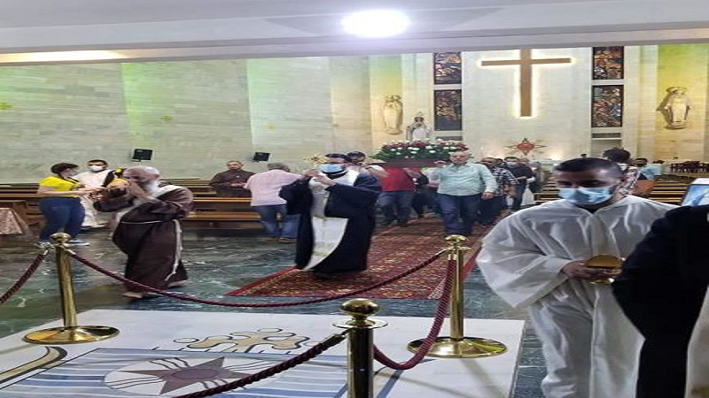 ذخيرة من زنار العذراء مريم وصلت الى المطرانية الكلدانية في بعبدا