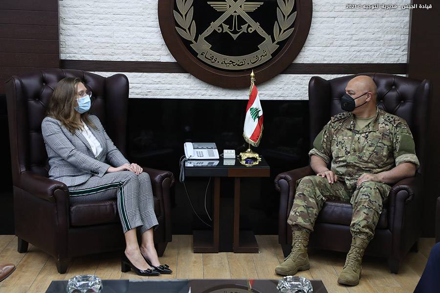 قائد الجيش استقبل السفيرة الدانماركية في لبنان