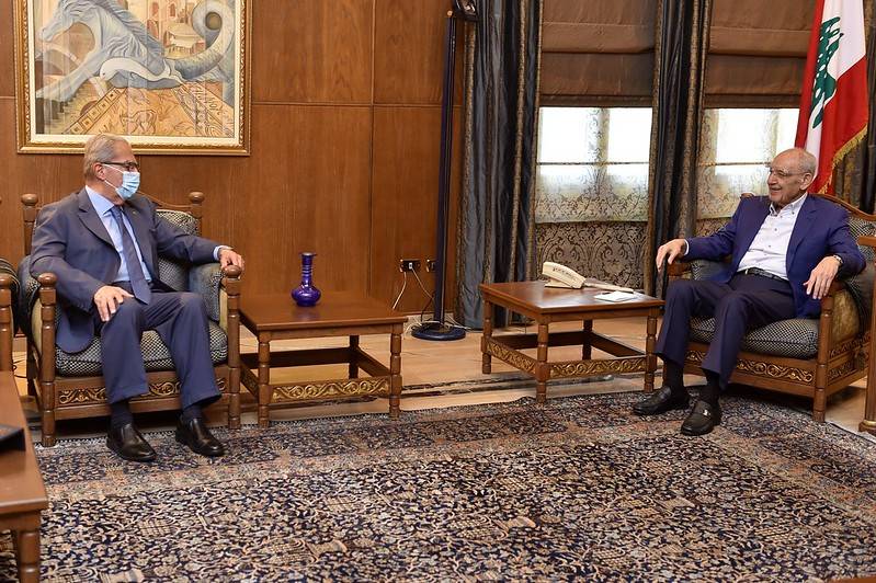 بري التقى الخازن والجسر وتلقّى رسالة حول الوضع في فلسطين وبرقيات تهنئة بالعيد