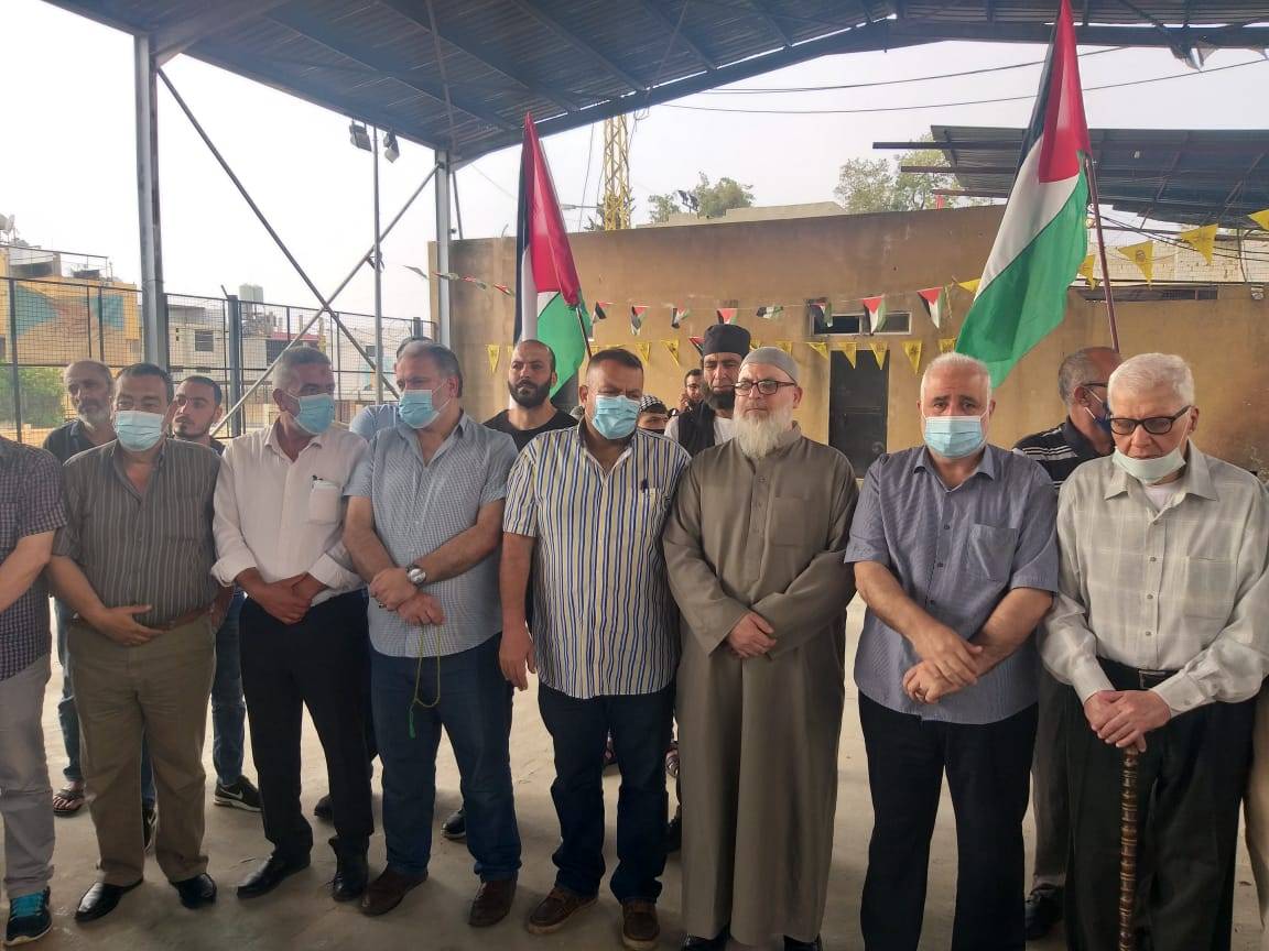 وقفة تضامن مع الشعب الفلسطيني في مخيم عين الحلوة