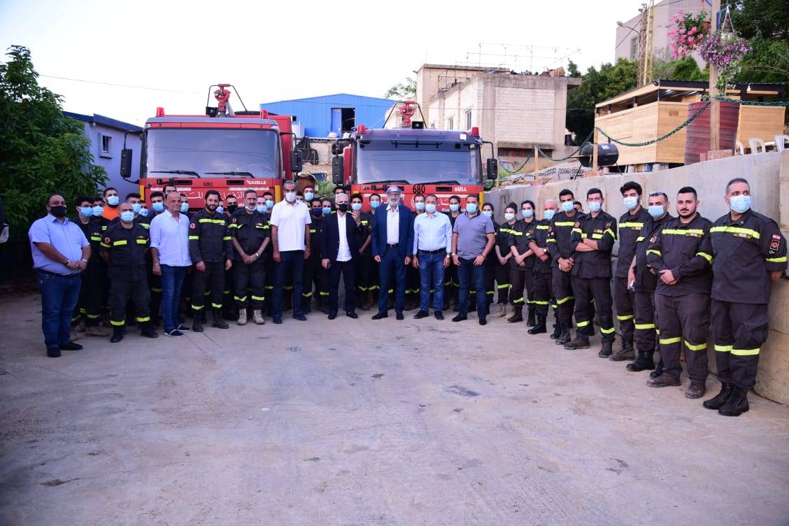 خطار تفقد مراكز الدفاع المدني في المرفأ والغبيري ومزرعة يشوع