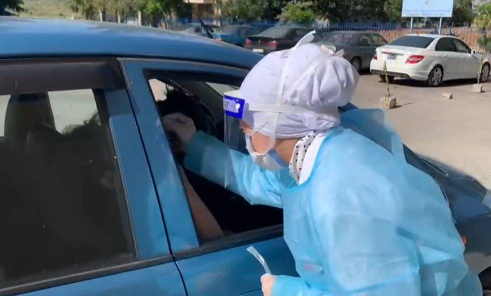 فحوصات PCR في مستشفى سيدة السلام في القبيات