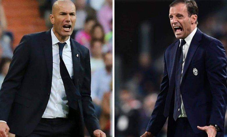 زيدان يقترب من يوفنتوس وأليغري الى ريال مدريد
