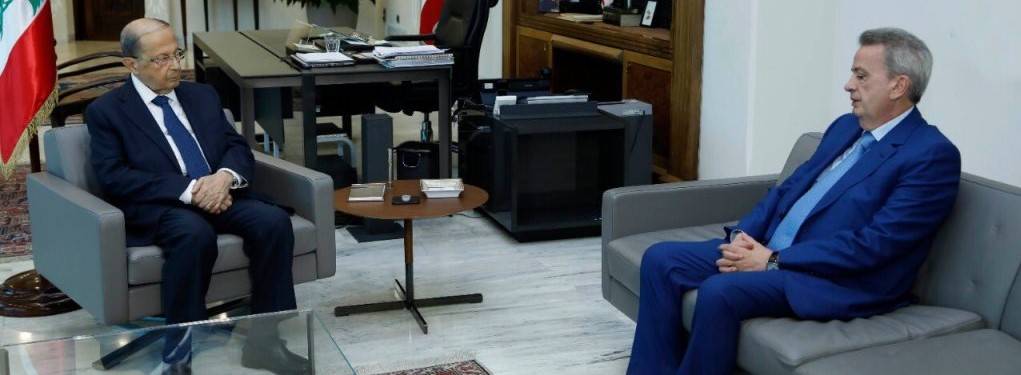 عون بحث مع سلامة موضوع البطاقة التمويلية ومسألة رفع الدعم