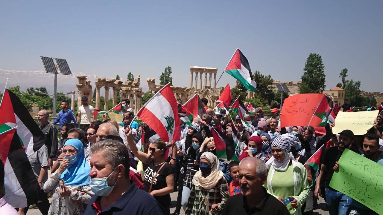 مسيرة في بعلبك دعما لفلسطين والقدس