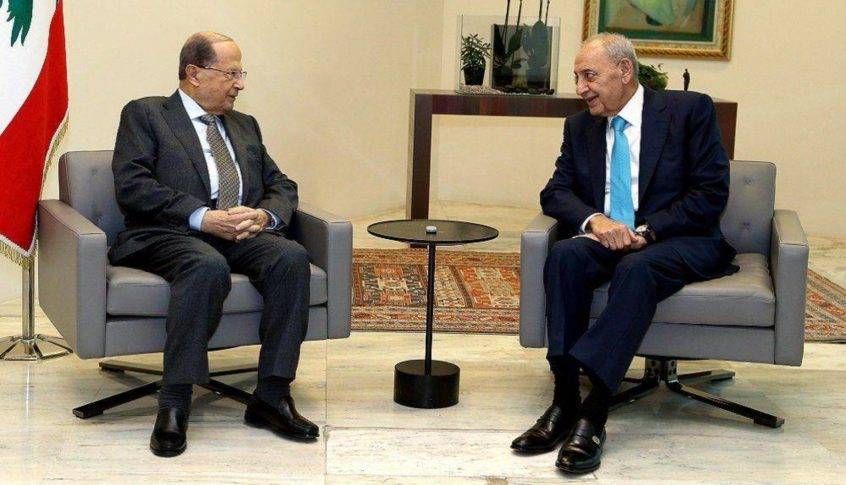 اتصال بين الرئيسين بري وعون