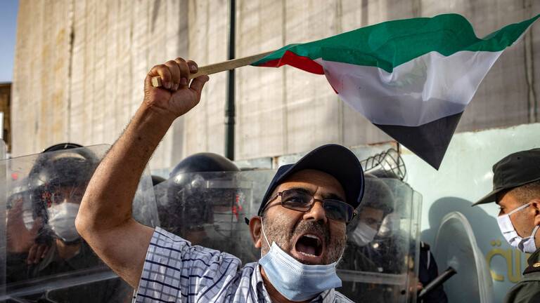 تظاهرات في عدد من المدن المغربية دعما للفلسطينيين