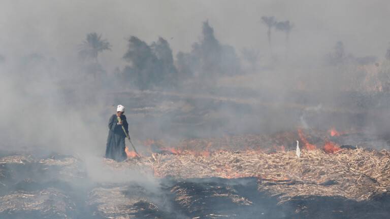 حريق مروع في الأقصر يؤدي إلى احتراق 11 منزلا