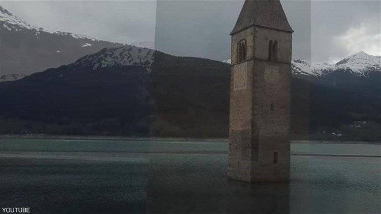 من تحت الماء.. صور ظهور قرية إيطالية بعد 70 عاماً