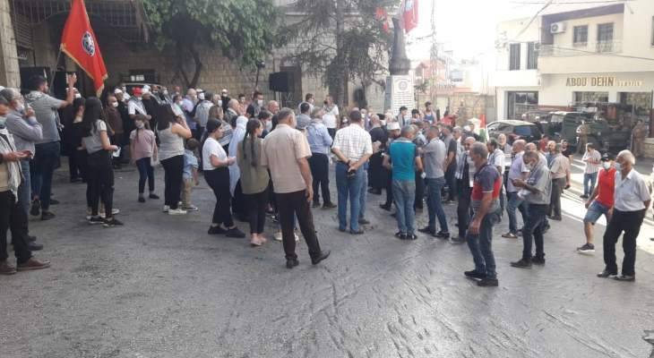 "الاشتراكي" نظّم وقفة تضامنية مع الشعب الفلسطيني في حاصبيا