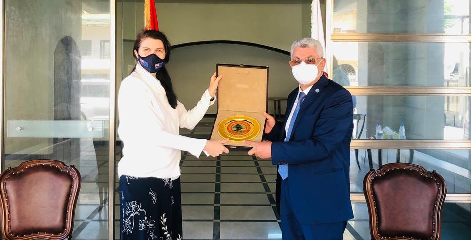 غريندلي عرضت مع رئيس اتحاد بلديات الضنية للتعاون والتوأمة