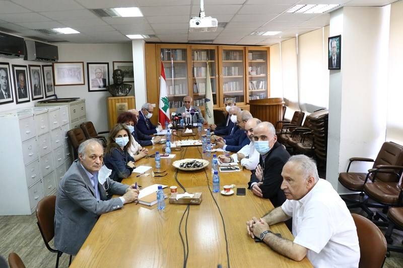 نقباء المهن الحرة اجتمعوا في نقابة محرري الصحافة وبحثوا في قضايا وطنية
