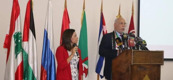 سفير فنزويلا في لبنان: نطالب بضمانات دولية لوقف الأعمال العدائية بحق الفلسطينيين