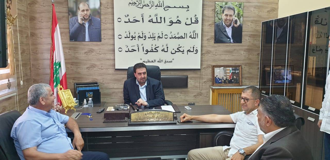 البعريني اطلع على مشروع الصرف الصحي في منطقة القيطع