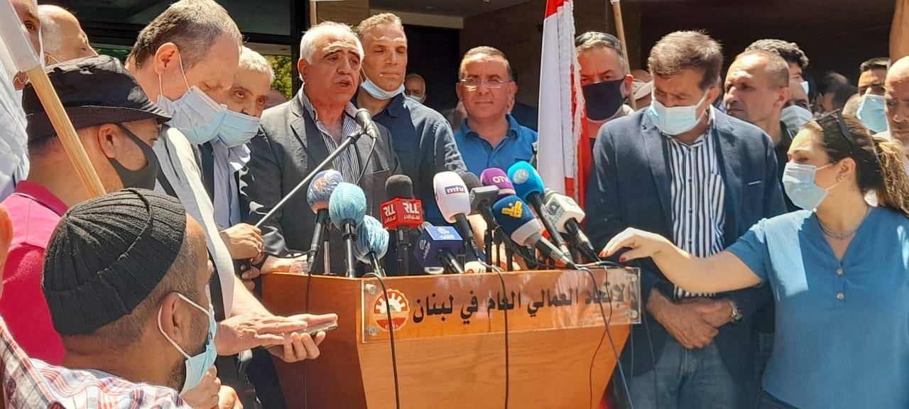 النقابات العمالية – المستقبل" : لضرورة تشكيل حكومة اختصاصيين للجم التدهور الاقتصادي