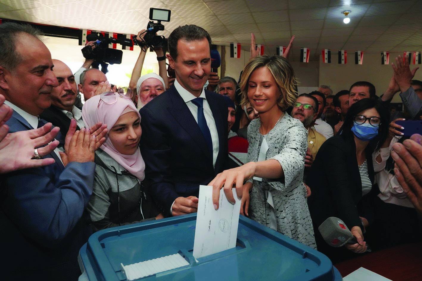 انتخاب الرئيس بشار الاسد لولاية رابعة في ظل تأييد شعبي