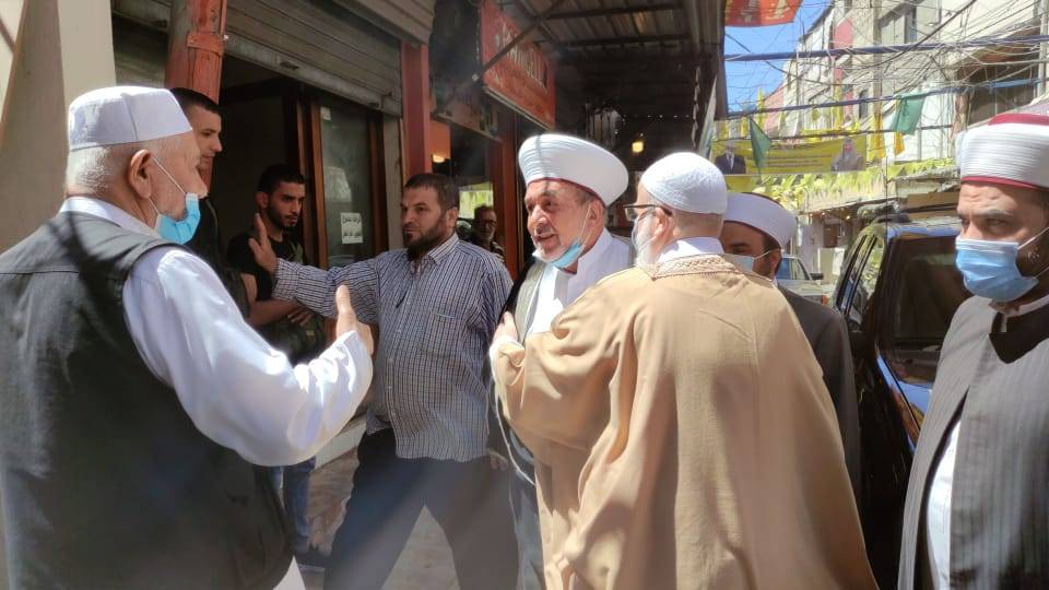 سوسان زار عين الحلوة ناقلا تهنئة دريان بالانتصار