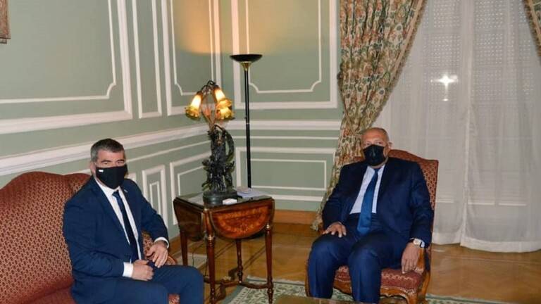 شكري وأشكينازي يتفقان على تشاور مصر وإسرائيل من السلطة الفلسطينية حول مسار السلام