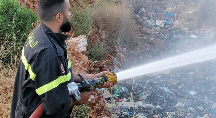 الدفاع المدني بحاصبيا أخمد حريقا أتى على أشجار بالفرديس
