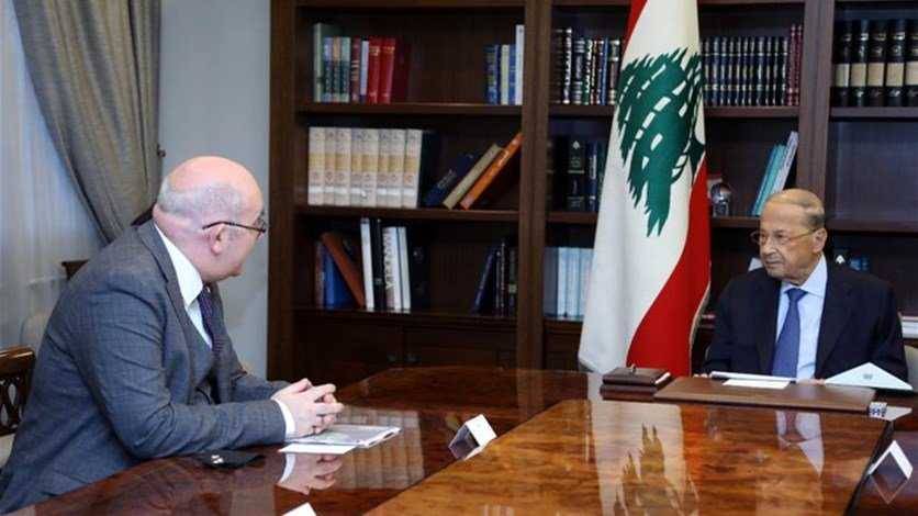عون يتسلم دعوة للمشاركة في قمة التغيير المناخي