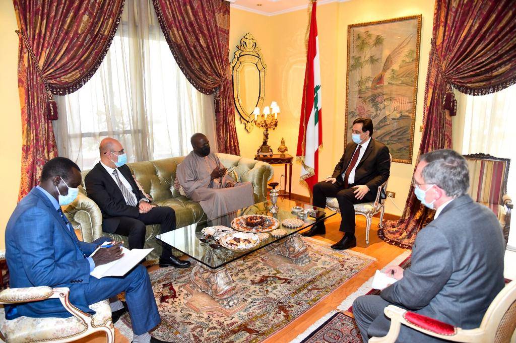 دياب استقبل سفير السنغال مودعا