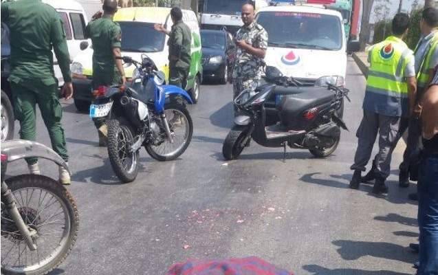 إصابتان نتيجة حادث صدم دراجة نارية في بخعون ـ الضنية