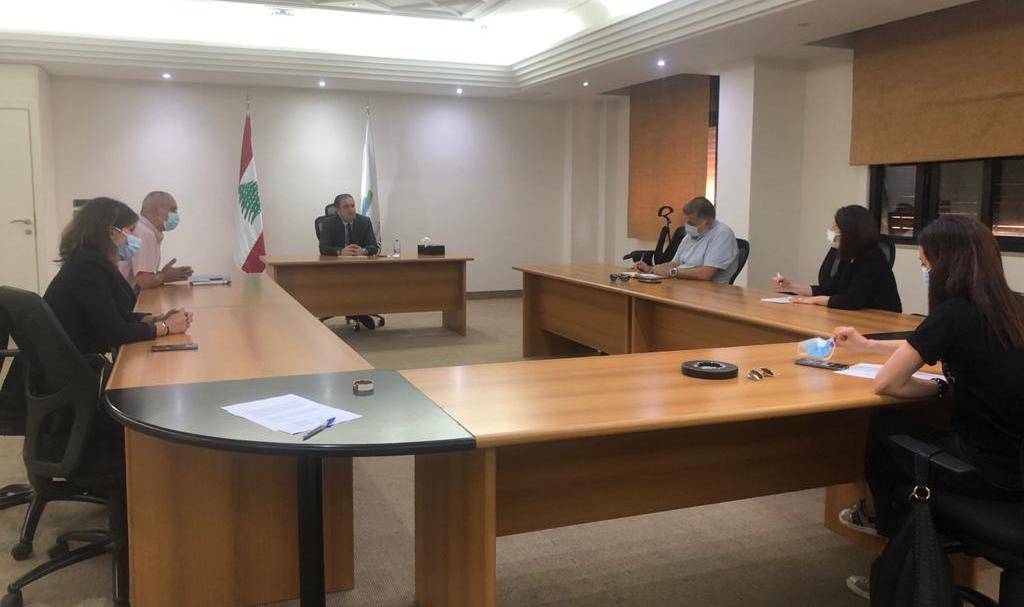 حواط التقى وفد نقابة موظفي الهيئة المنظمة للاتصالات