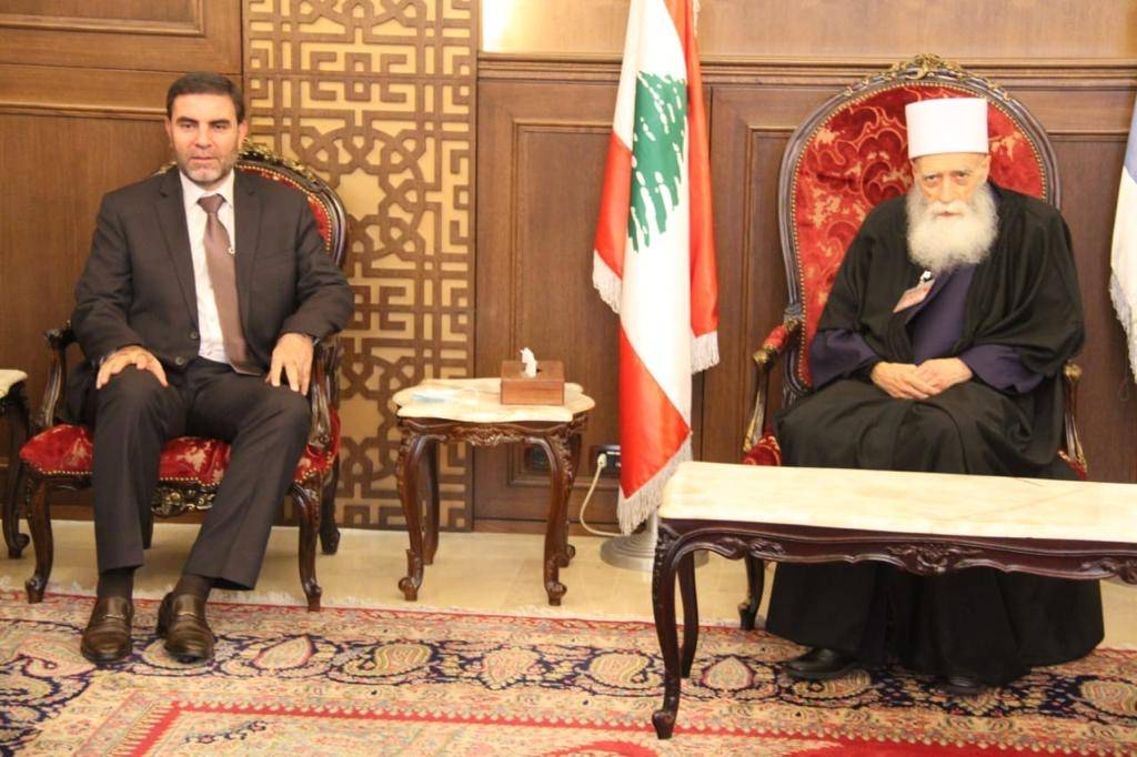 الشيخ حسن استقبل الشيخ علي الجناني
