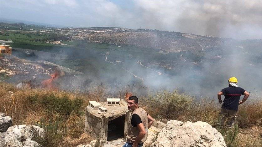 إخماد حريق في برج رحال