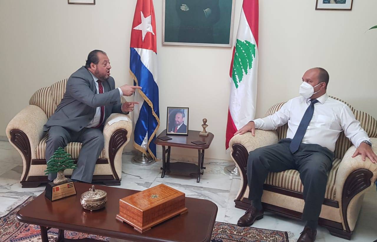 وفد من حزب الوفاء اللبناني برئاسة علوان زار سفير كوبا