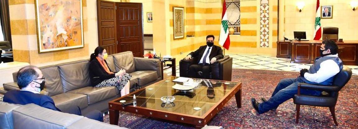 دياب استقبل وفد الأمم المتحدة