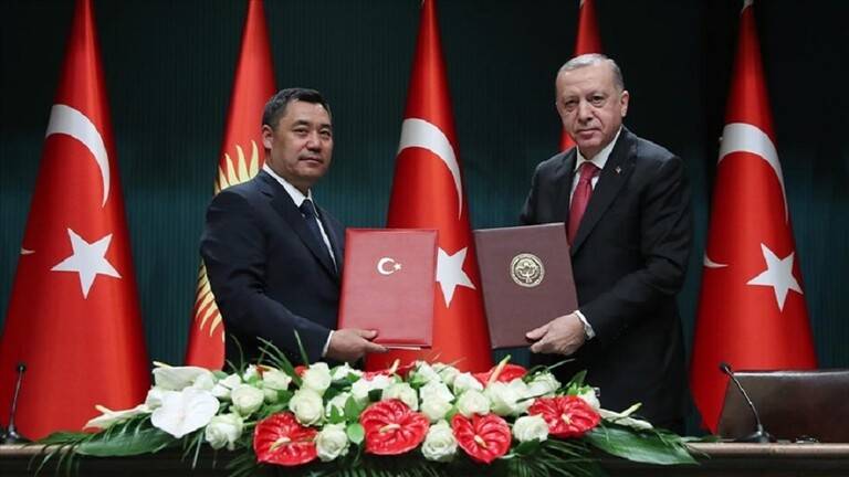 أردوغان: سنتكاتف مع قرغيزيا للتغلب على خطر التنظيمات الإرهابية