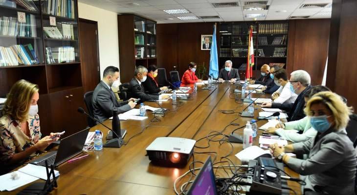 مشرفية ورشدي ناقشا استراتيجية خطة لبنان للاستجابة للأزمة السورية