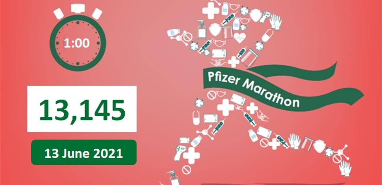 وزارة الصحة: 13145 ملقحا حتى الساعة الواحدة بماراتون فايزر