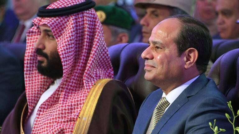 الرئيس المصري يستقبل ولي العهد السعودي
