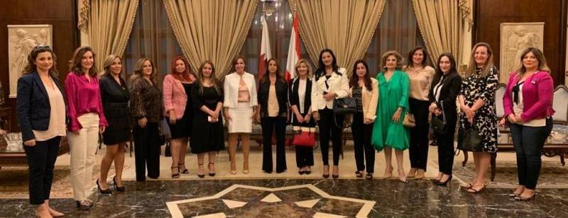 عكر التقت وفد السفارة اللبنانية في قطر