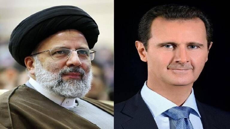 الأسد يهنئ رئيسي بفوزه في انتخابات الرئاسة الإيرانية