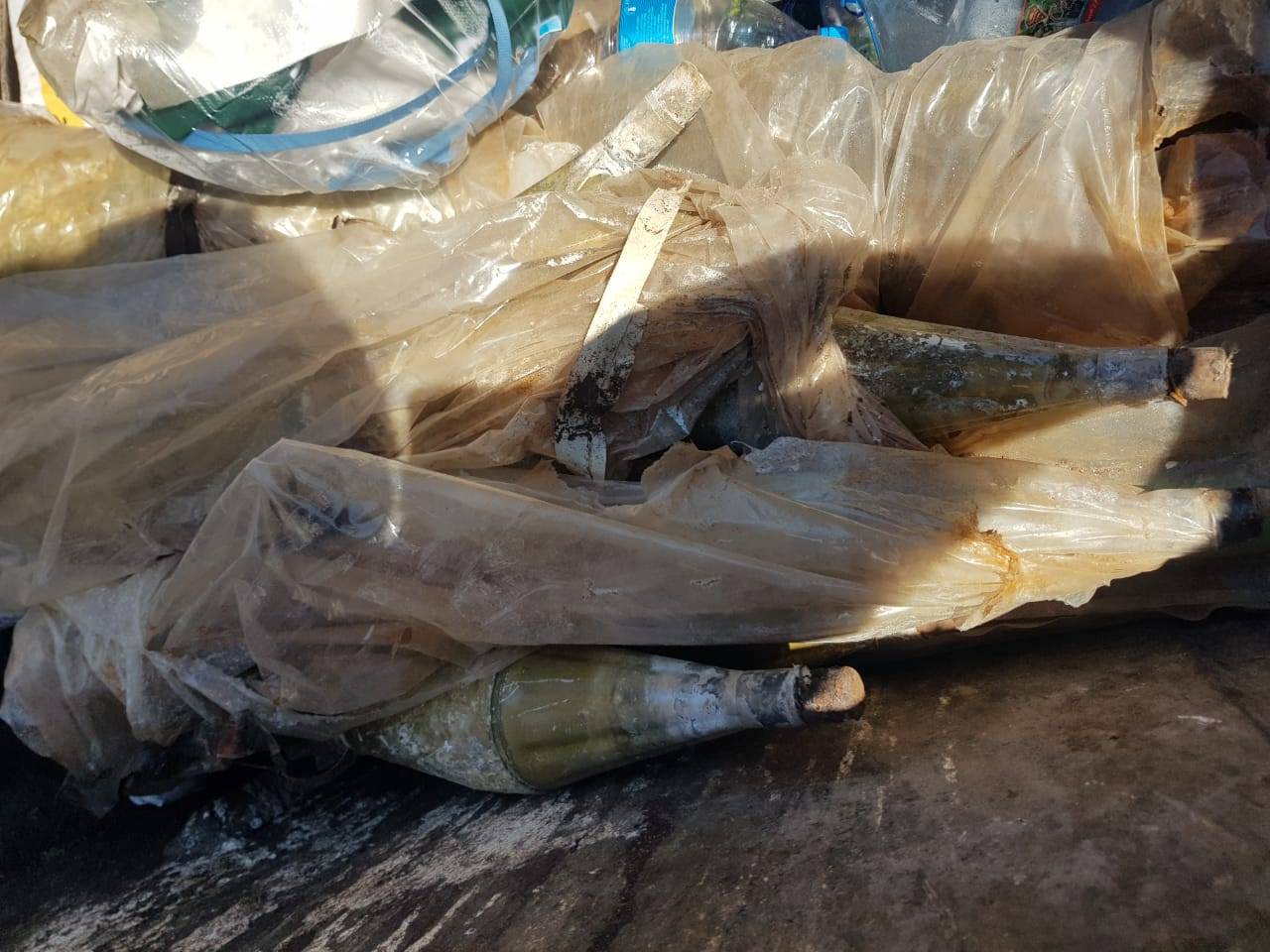 طوق أمني بعد العثور على قذائف صاروخية