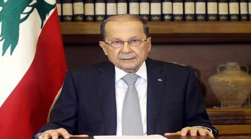 عون أرسل برقية تهنئة إلى رئيسي