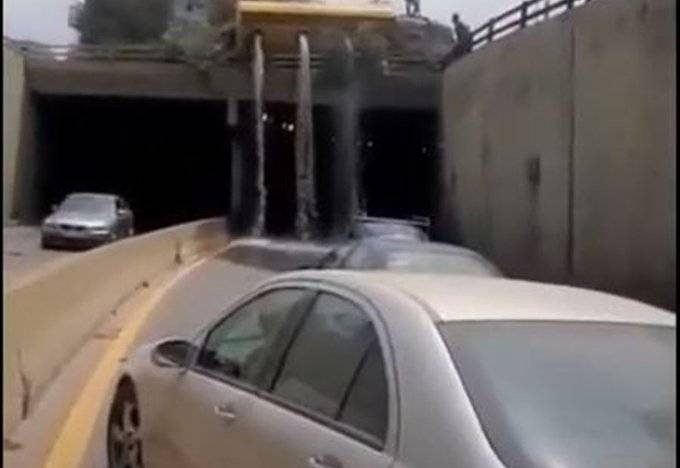 بالفيديو: العناية الإلهية "تُجنب" جسر الرابية من كارثة