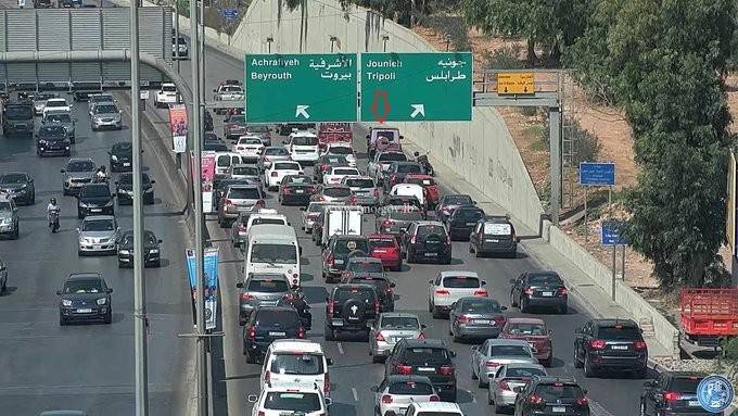 جريح نتيجة تصادم على اوتوستراد الصياد
