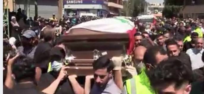 تشييع فاطمة قبيسي وبناتها ال 4 في بلدة الشرقية