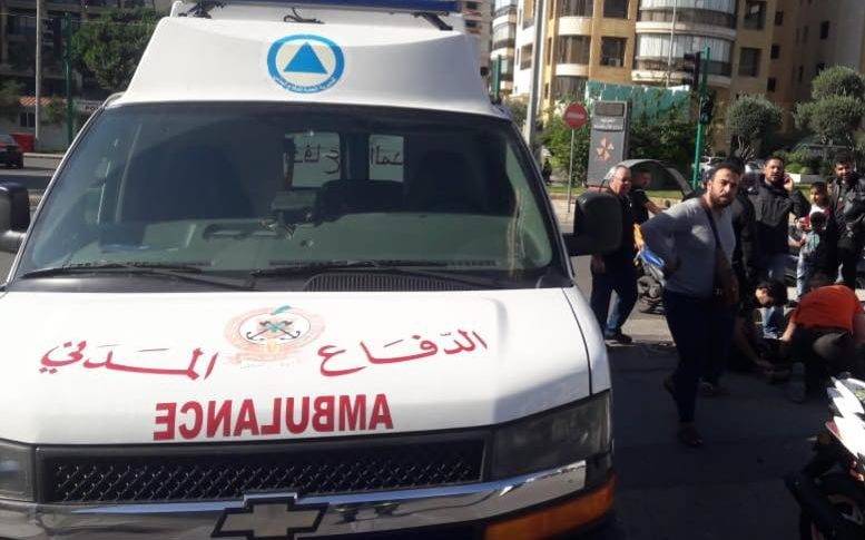 جريح جراء حادث سير في بئر حسن