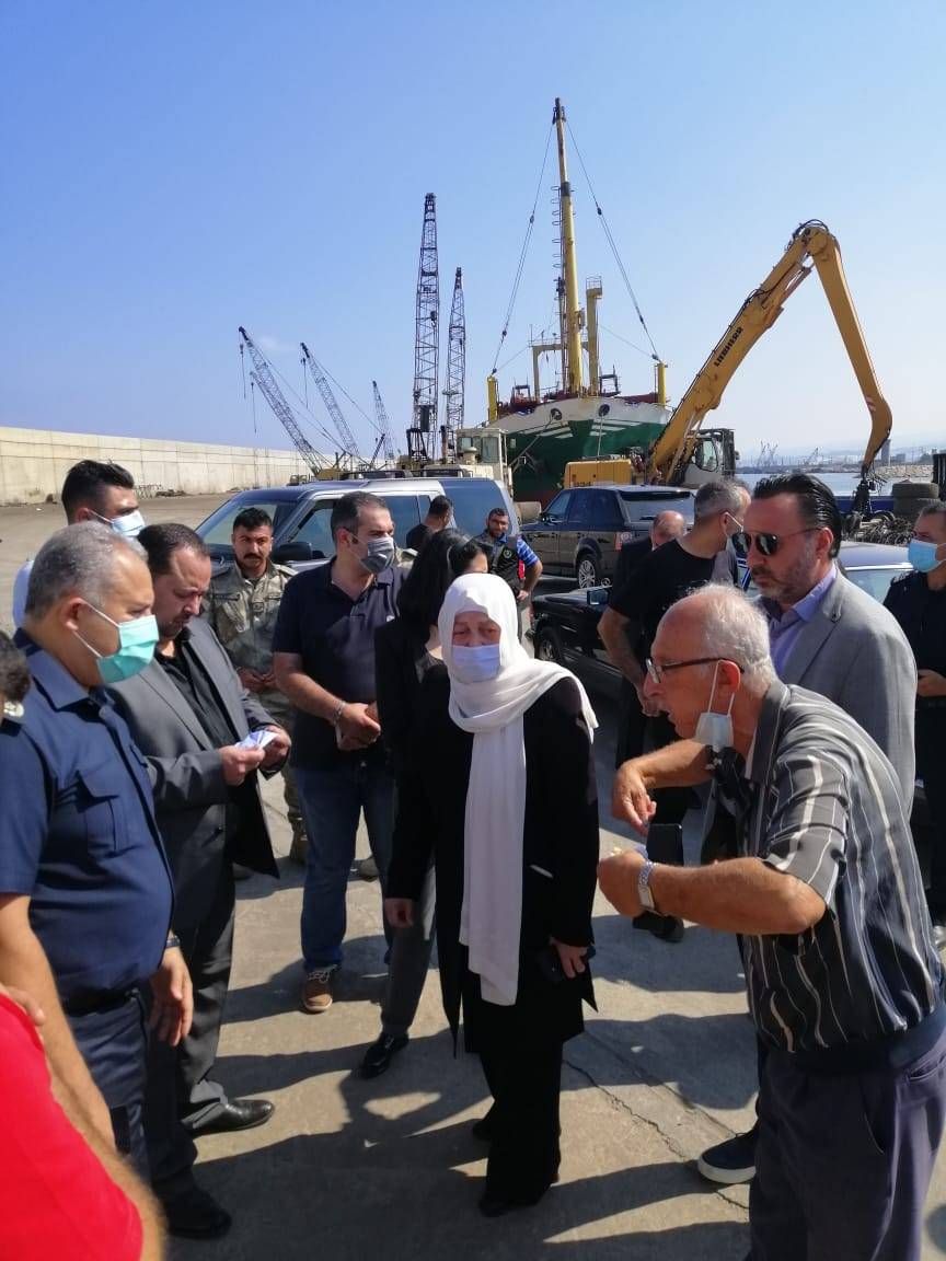 الحريري تفقدت مرفأ صيدا الجديد:لاستكماله وتفعيله