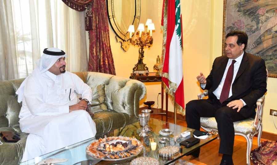 دياب التقى سفير قطر وبحثا في الاوضاع