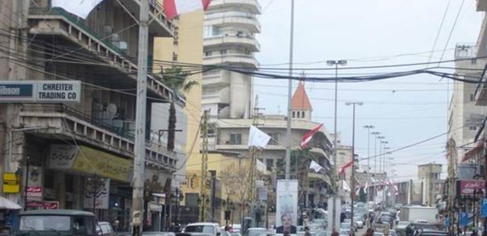 محتجون قطعوا شارع رياض الصلح في صيدا