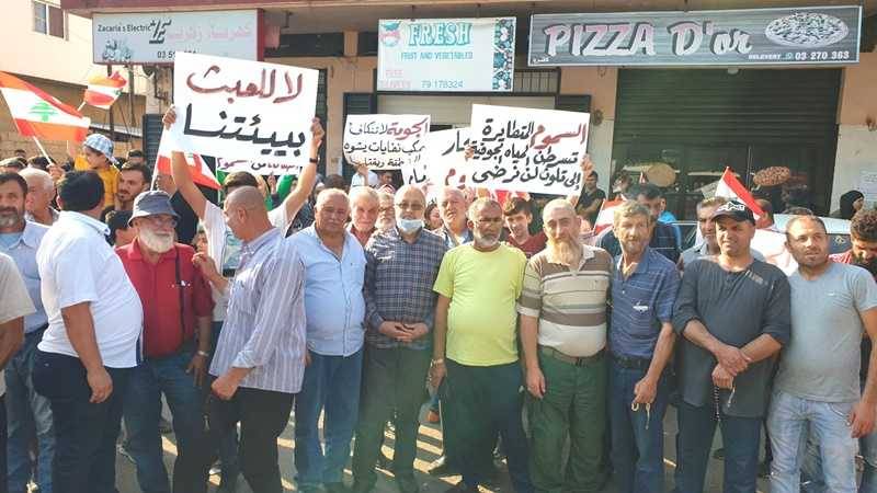 وقفة احتجاجية في تكريت العكارية