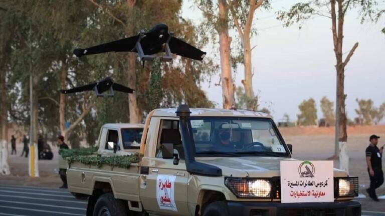 استعراض كبير للحشد الشعبي في العراق.. طائرات مسيرة وآليات جديدة